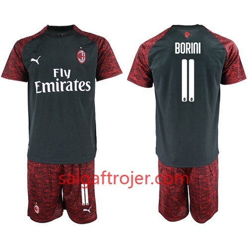 AC Milan Fodboldtrøjer Borini 11 Børn 3. sæt 2018/19 Kort ærmer AC Milan Fodboldtrøjer Borini 11 Børn 3. sæt 2018/19 Kort ærmer